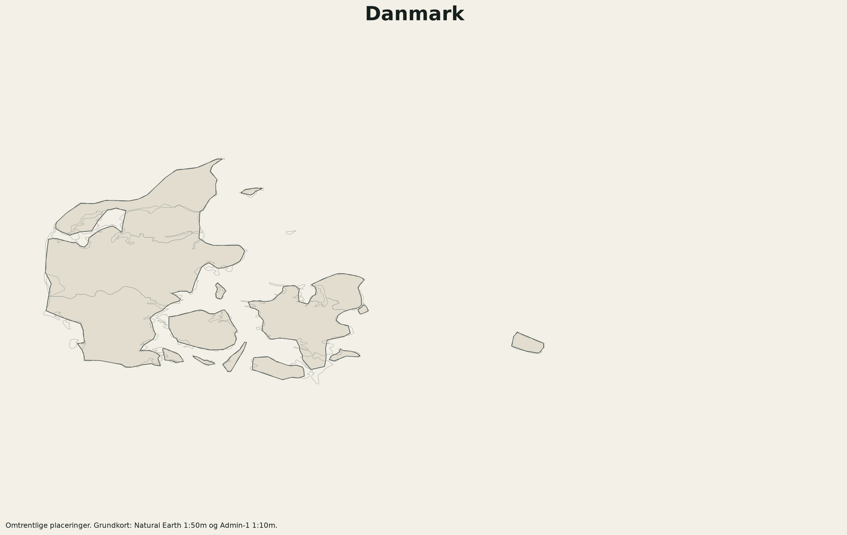 Kort over Danmark