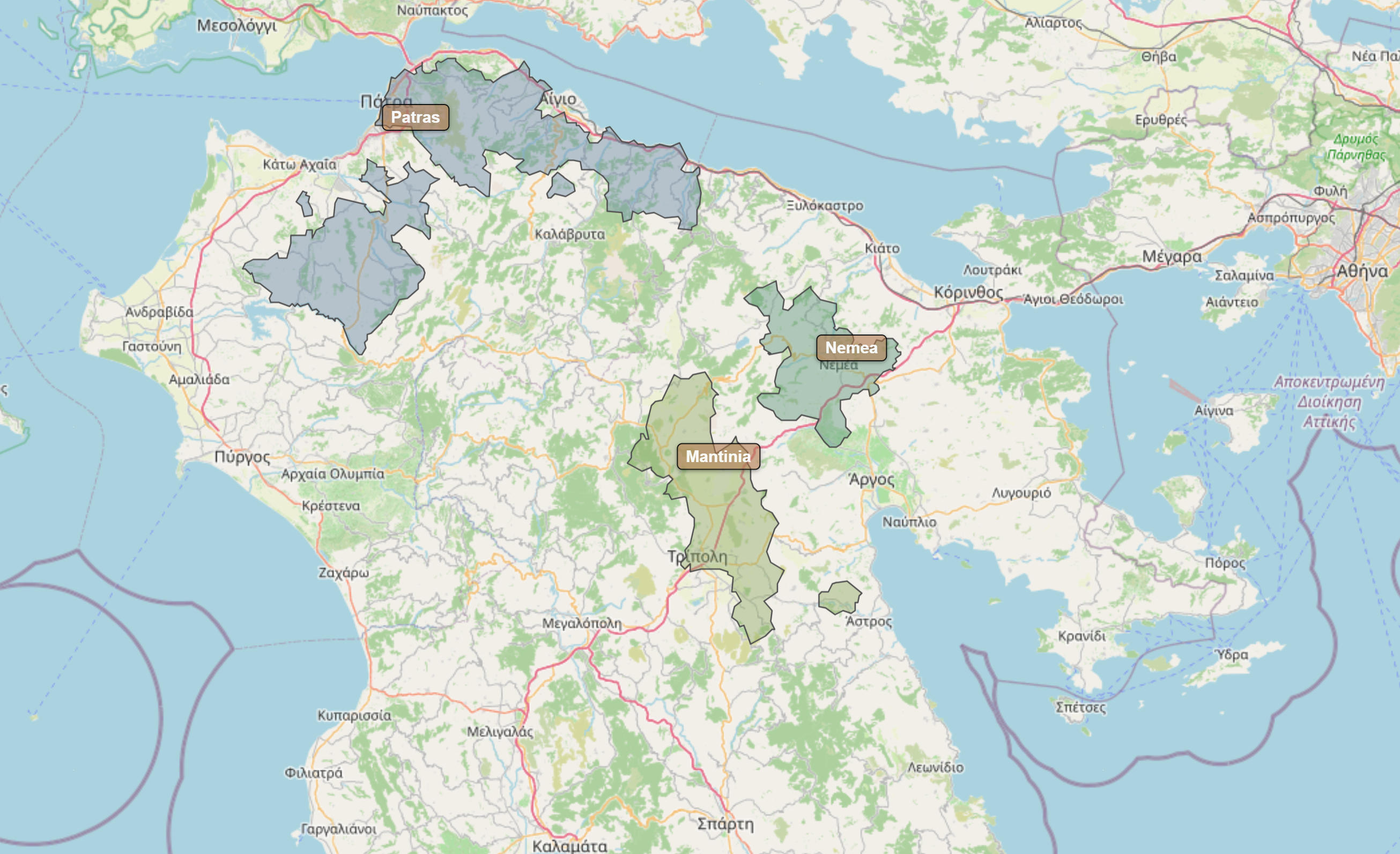 Billede fra regionen Peloponnese